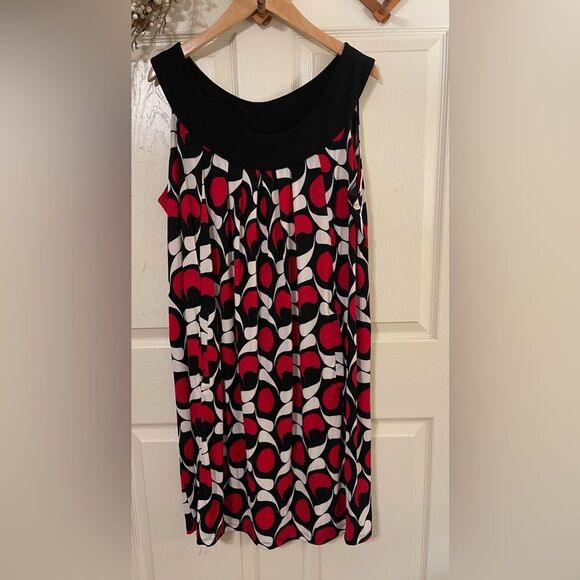 Glamour Red and Black Midi Sundress - Picture 1 of 7